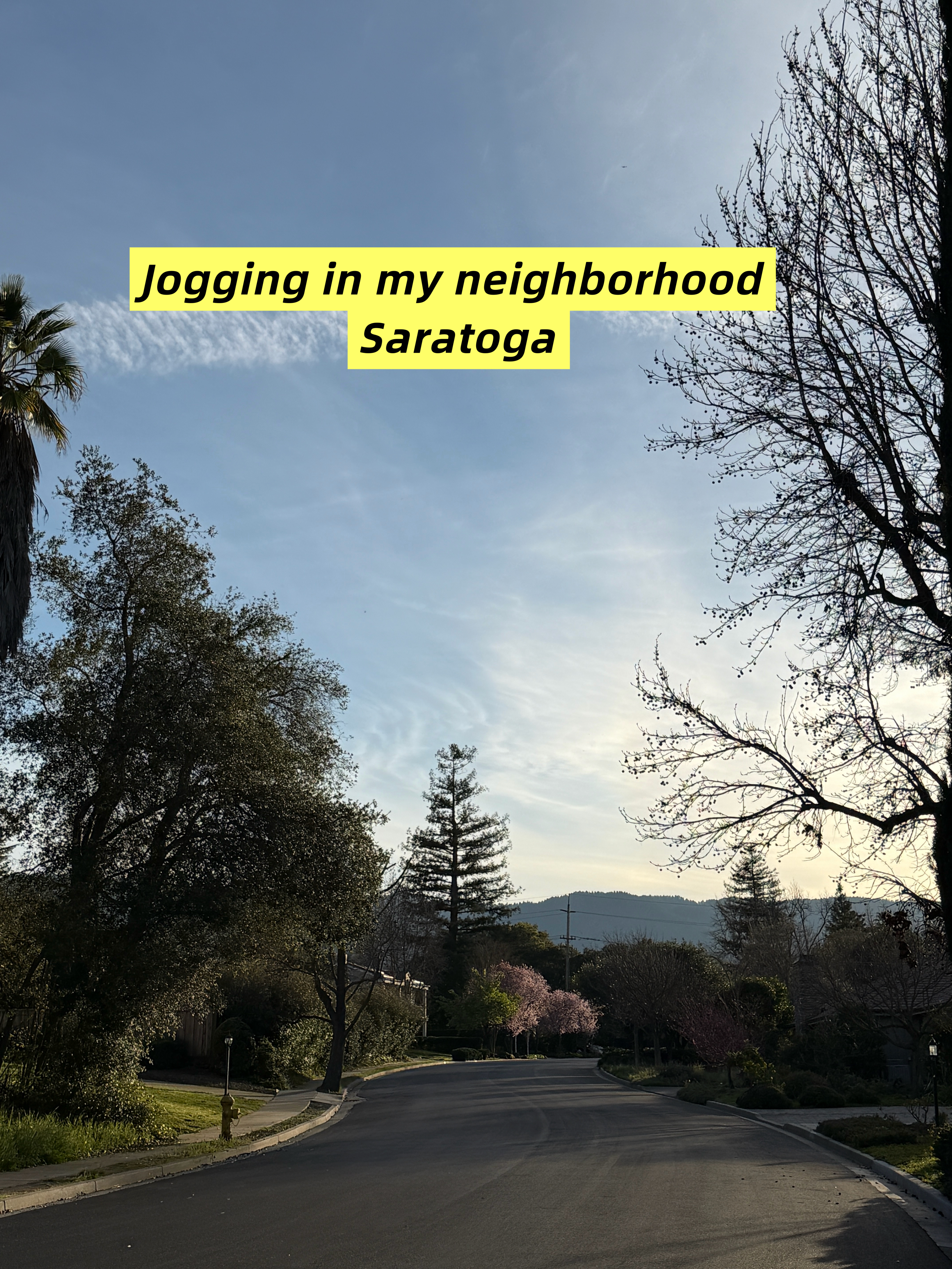 Dusk in Saratoga—quiet streets, golden light, and a slower rhythm as the day winds down Dusk in Saratoga—quiet streets, golden light, and a slower rhythm as the day winds down